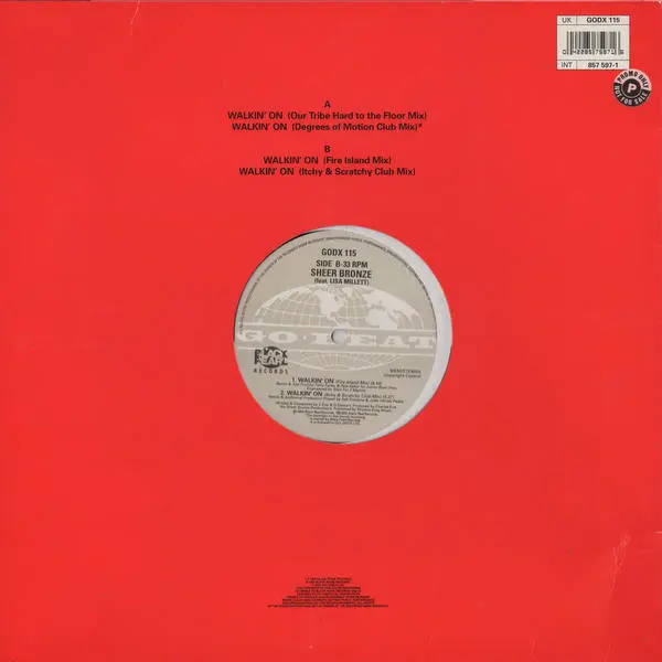 Album cover for Walkin' On by Sheer Bronze Feat. Lisa Millett