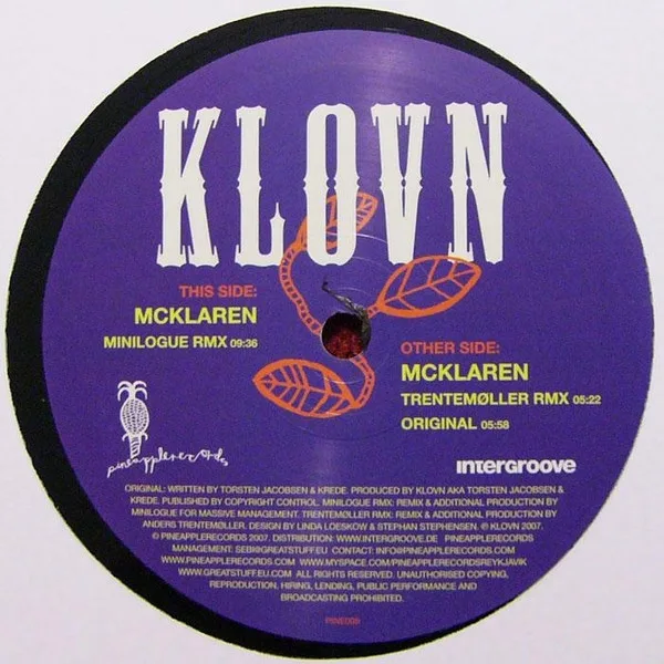 Album cover for McKlaren by Klovn