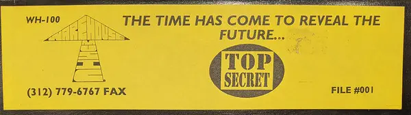 Various - The Time Has Come To Reveal The Future... Top Secret File #001, Electronic, Acid, House, Techno, 1993 - Warehouse R