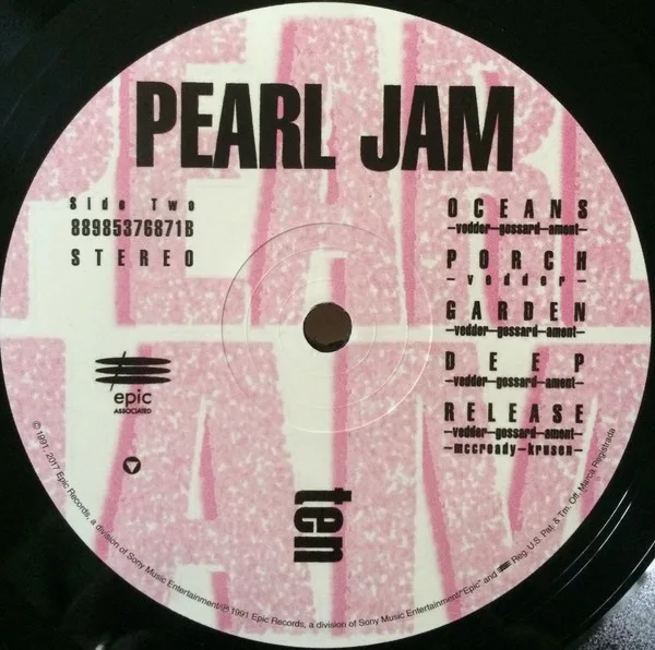 Album cover for Ten by Pearl Jam