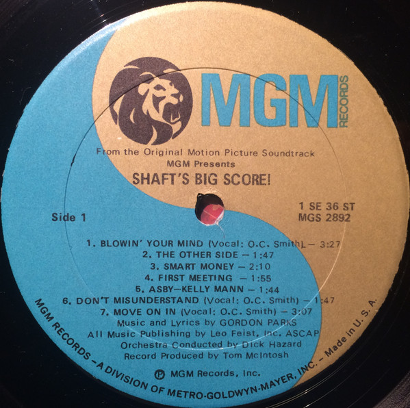 Gordon Parks - Shaft's Big Score! - The Original Motion Picture Soundtrack, Funk / Soul, Stage & Screen, Funk, Soul, Soundtra