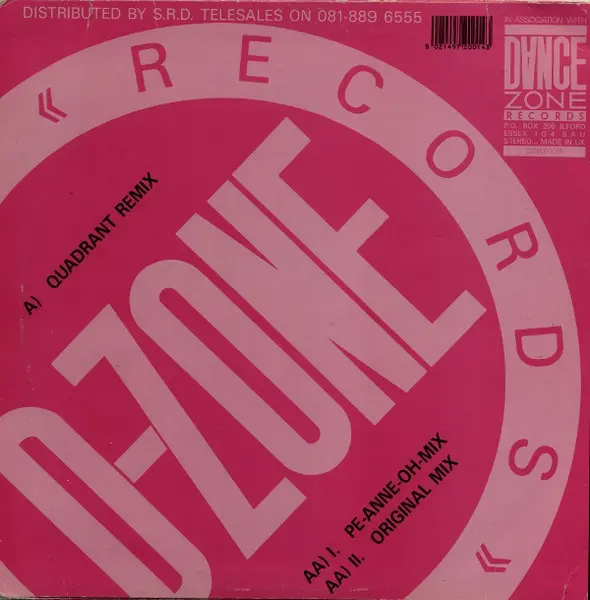Greed - Give - Me (Quadrant Remix), Electronic, Breakbeat, House, 1991 - D-Zone Records, UK, Vinyl 1x 12", 33 ⅓ RPM