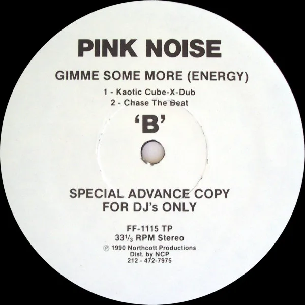 Album cover for Gimme Some More (Energy) by Pink Noise
