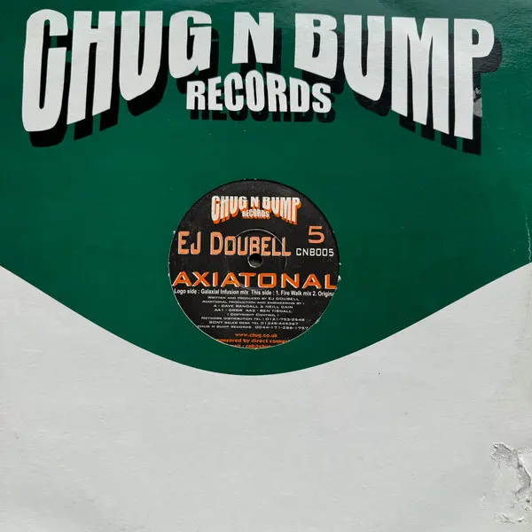 EJ Doubell - Axiatonal, Electronic, Hard House, House, 1996 - Chug N Bump Records, UK, Vinyl 1x 12", 33 ⅓ RPM