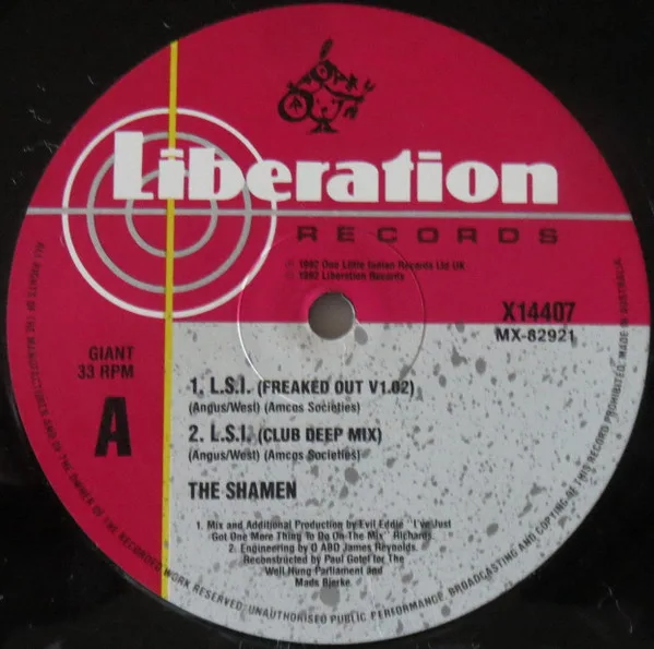 Album cover for L.S.I. (Love Sex Intelligence) by Shamen, The