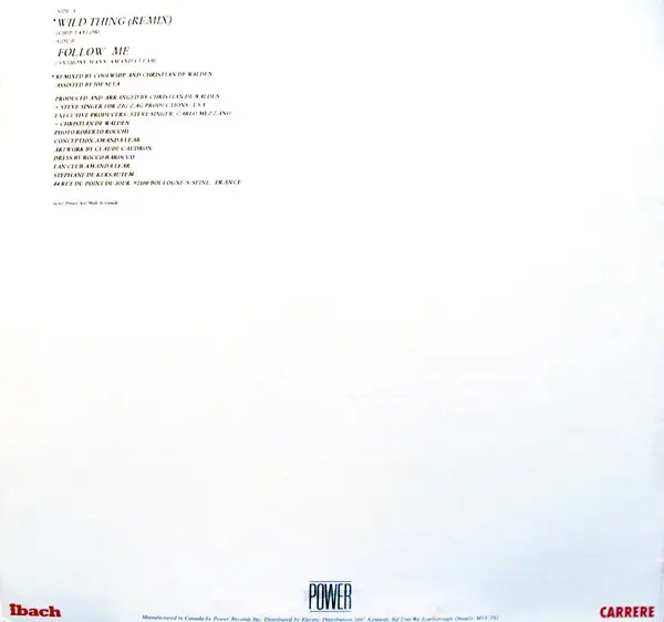 Album cover for Wild Thing by Amanda Lear