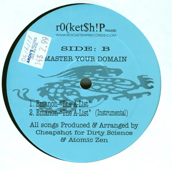 Styles Of Beyond / Emanon (3) - Atomic Zen / The A-List, Hip Hop, 1999 - Rocketship Records, US, Vinyl 1x 12", 33 ⅓ RPM