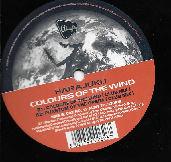 Album cover for Colours Of The Wind by Harajuku