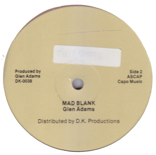 Glen Adams - Stop That Fussing And Fighting / Mad Blank, Reggae, Disco, Reggae, Tuff Gong, Jamaica, Vinyl 1x 12", Repress pur
