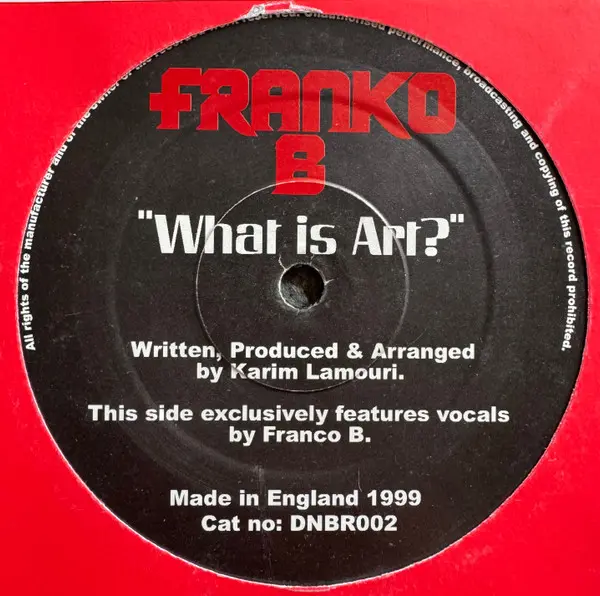 Franko B / Karim Lamouri - What Is Art? / High Heel House, Electronic, Hard House, 1999 - Do Not Bend Recordings, UK, Vinyl 1