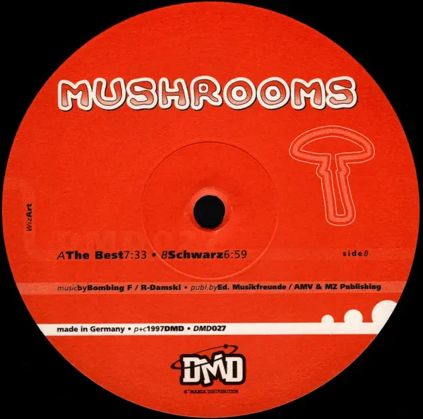 Mushrooms - The Best, Electronic, Trance, 1997 - DMD, Germany, Vinyl 1x 12"