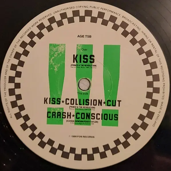 Age Of Chance - Kiss, Electronic, Rock, Industrial, 1987 - Fon Records, UK, Vinyl 1x 12", Single, 45 RPM Green Sleeve