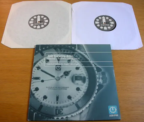 H2O Featuring Billie - Nobody's Business (Deep Zone Mixes), Electronic, Garage House, House, 1996 - AM:PM, UK, Vinyl 2x 12", 