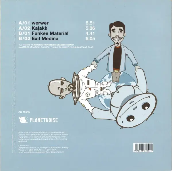 Spazmodic - The Spaztic Fantastic EP, Electronic, Breaks, 2003 - Planet Noise, Norway, Vinyl 1x 12"