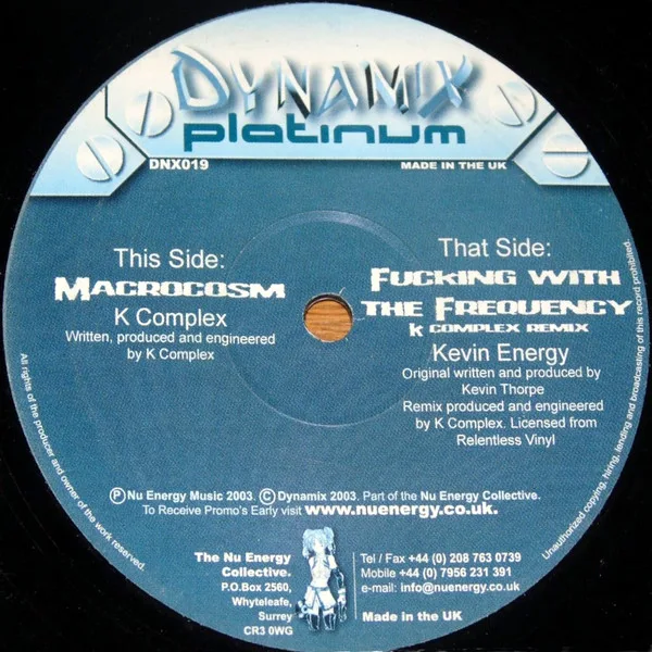 Album cover for Fucking With The Frequency / Macrocosm by Kevin Energy / K Complex