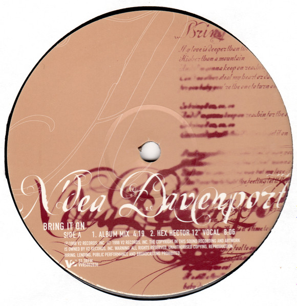 N'Dea Davenport - Bring It On - 1998 - Downtempo, House - V2 - Vinyl 1x 12"
