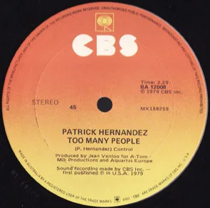 Album cover for Born To Be Alive by Patrick Hernandez