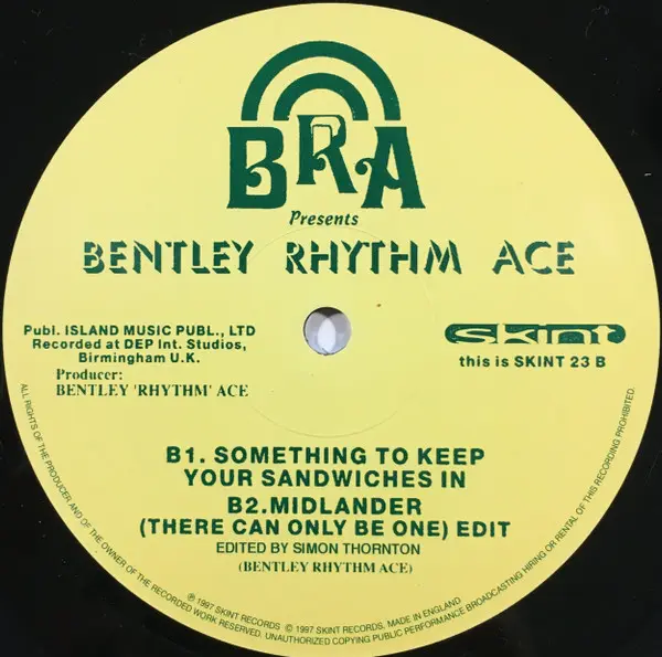 Bentley Rhythm Ace - Midlander (There Can Only Be One), Electronic, Big Beat, 1997 - Skint, UK & Europe, Vinyl 1x 12", 33 ⅓ R