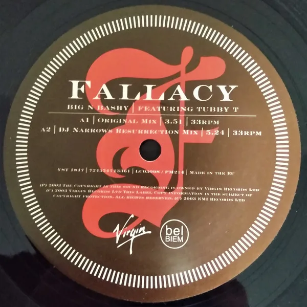 Album cover for Big N Bashy by Fallacy