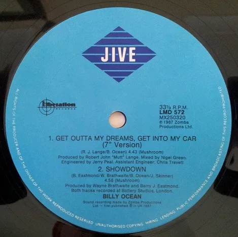 Album cover for Get Outta My Dreams, Get Into My Car by Billy Ocean