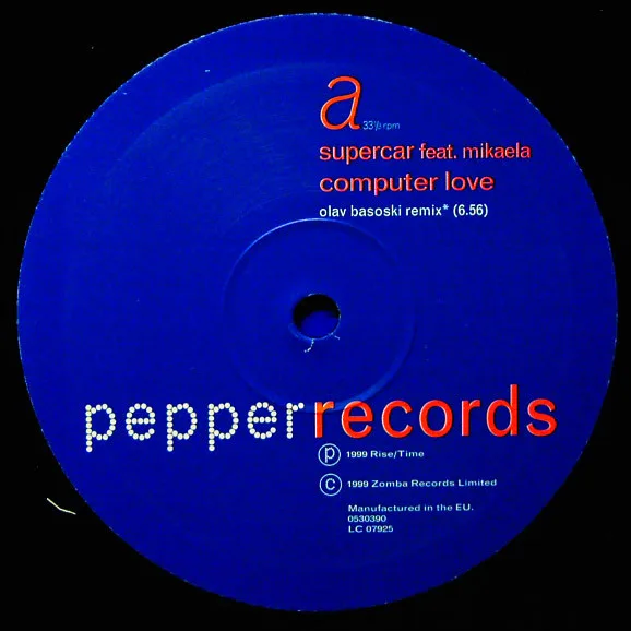 Album cover for Computer Love by Supercar Feat. Mikaela