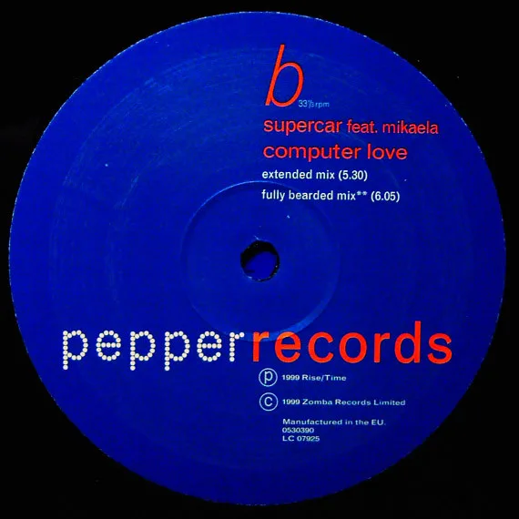 Album cover for Computer Love by Supercar Feat. Mikaela