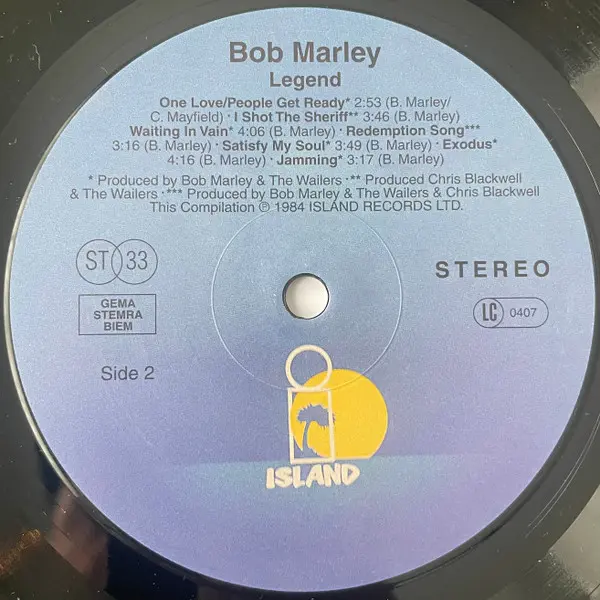 Bob Marley & The Wailers - Legend - The Best Of Bob Marley And The Wailers, Reggae, Reggae, Roots Reggae, 2022 - Island Recor