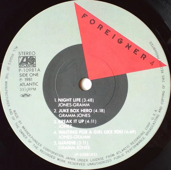 Album cover for 4 by Foreigner