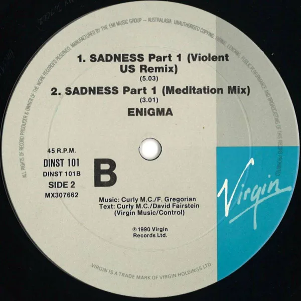 Album cover for Sadness Part 1 by Enigma