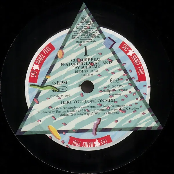 Album cover for I Like You by Culture Beat Featuring Lana E. And Jay Supreme