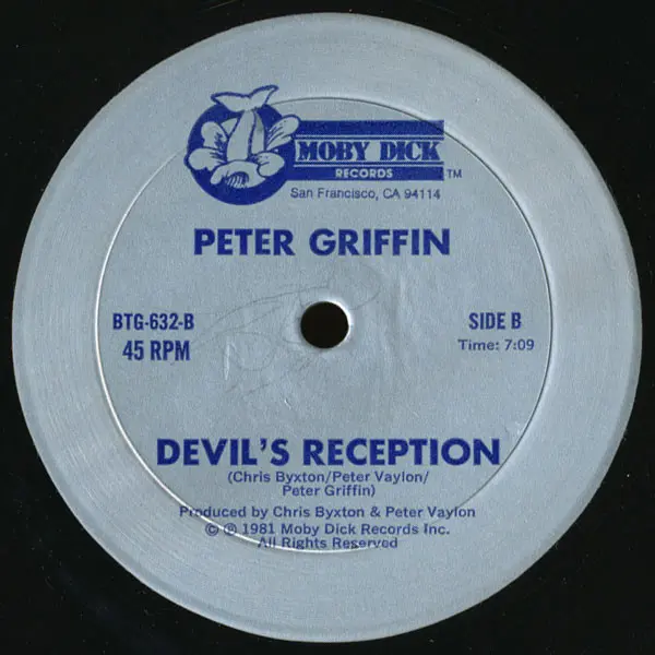 Peter Griffin - Step By Step, Electronic, Disco, Hi NRG, 1981 - Moby Dick Records, US, Vinyl 1x 12", 45 RPM