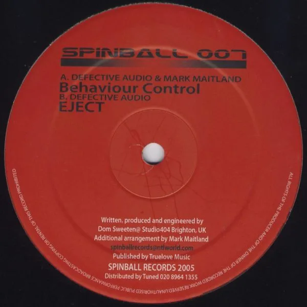 Album cover for Behaviour Control / Eject by Defective Audio & Mark Maitland