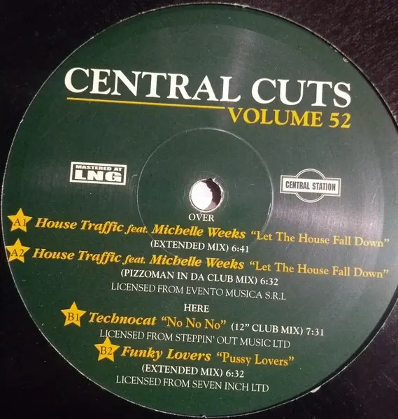 Various - Central Cuts Volume 52, Electronic, House, 1998 - Central Cuts, Australia, Vinyl 1x 12"
