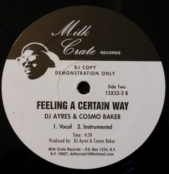 DJ Ayres & Cosmo Baker - Speak My Name / Feeling A Certain Way, Electronic, House, 2005 - Milk Crate Records, Germany, Vinyl 