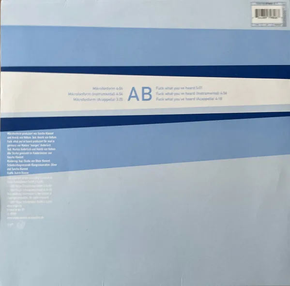 Album cover for Mikrofonform by Kinderzimmer Productions