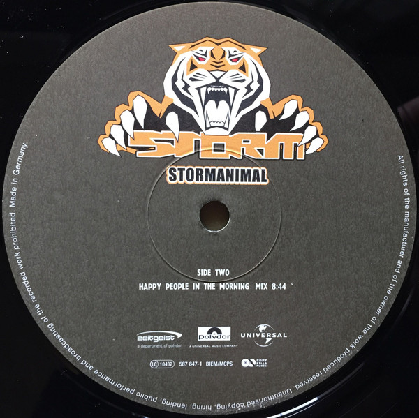 Storm - Stormanimal, Electronic, Trance, 2000 - Zeitgeist, Germany, Vinyl 1x 12", 45 RPM, Maxi-Single