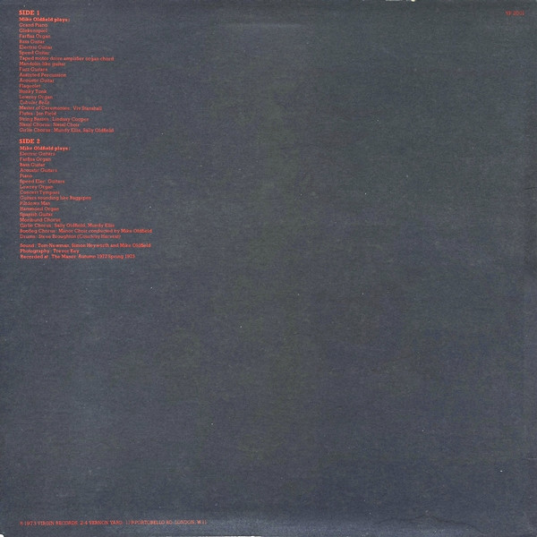 Mike Oldfield - Tubular Bells, Rock, Art Rock, Folk Rock, Prog Rock, 1978 - Virgin, UK, Vinyl 1x LP, Album, Picture Disc, Rei