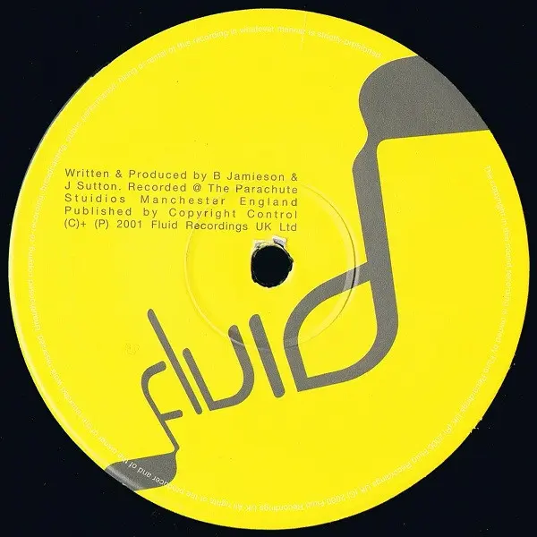Evolution - Crocodile Man, Electronic, Progressive House, Progressive Trance, 2001 - Fluid Recordings UK, UK, Vinyl 1x 12", 3