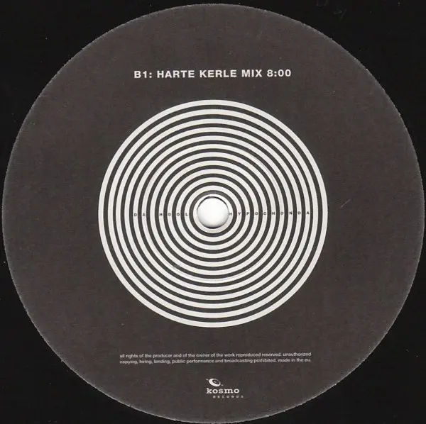 Da Hool - Hypochonda, Electronic, Breakbeat, Breaks, Progressive Breaks, Trance, 1998 - Kosmo Records, Germany, Vinyl 1x 12"