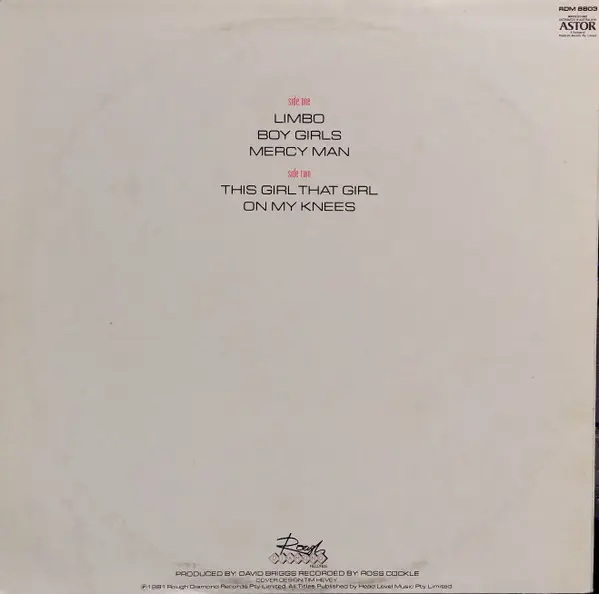 Stockings (2), The - Limbo, Rock, 1981 - Rough Diamond Records (2), Australia, Vinyl 1x 12", 33 ⅓ RPM, EP