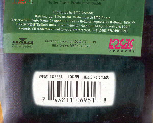 Snap! Featuring Niki Haris - Exterminate!, Electronic, Breaks, Eurodance, 1992 - BMG Ariola München GmbH, Logic Records, Euro