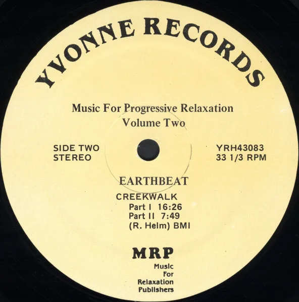 Album cover for Music For Progressive Relaxation – Volume Two - Earthbeat by Kessner - Helm Project, The