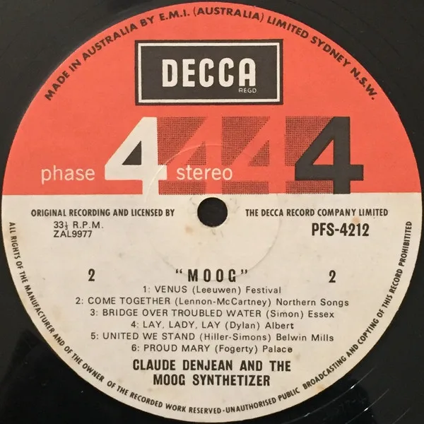 Album cover for Moog! Claude Denjean And The Moog Synthesizer by Claude Denjean