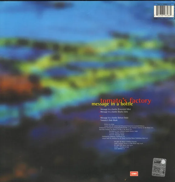 Album cover for Message In A Bottle by Tomato's Factory