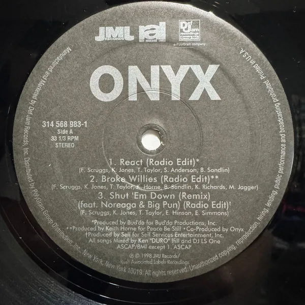 Album cover for React by Onyx