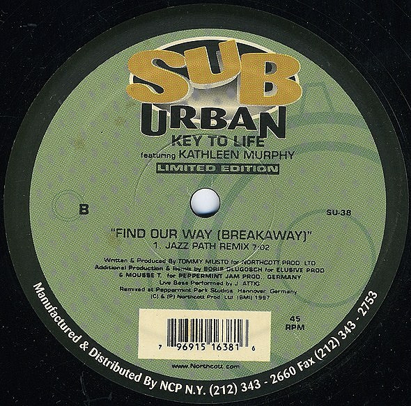 Key To Life Featuring Sabrina Johnston & Kathleen Murphy - Forever / Find Our Way (Breakaway), Electronic, House, 1997 - Sub-