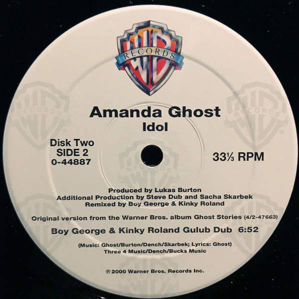 Amanda Ghost - Idol, Electronic, Breakbeat, House, Progressive House, Trance, 2000 - Warner Bros. Records, US, Vinyl 2x 12", 