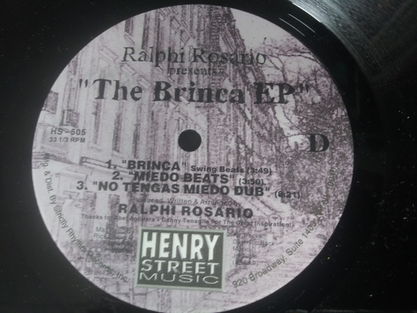 Ralphi Rosario - The Brinca EP, Electronic, Hard House, Tech House, Tribal House, 1997 - Henry Street Music, US, Vinyl 2x 12"