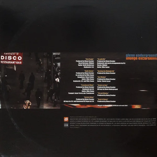 Album cover for Lounge Excursions by Glenn Underground