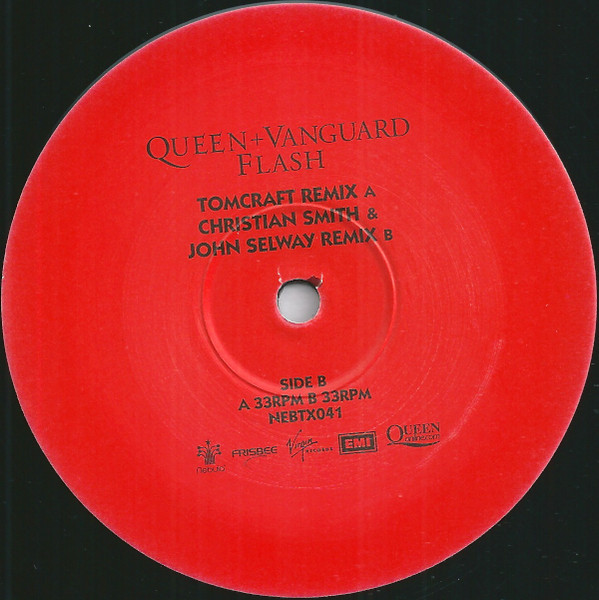 Queen + Vanguard - Flash, Electronic, Techno, Trance, 2003 - EMI, Frisbee Tracks, Nebula, Virgin, UK, Vinyl 1x 12", Single, 3